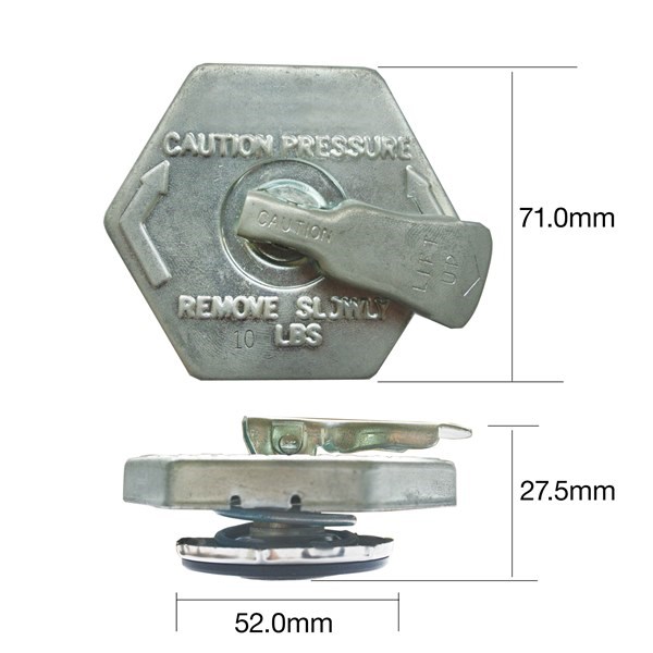 CP1070L Radiator Caps (Safety Lever) Tridon