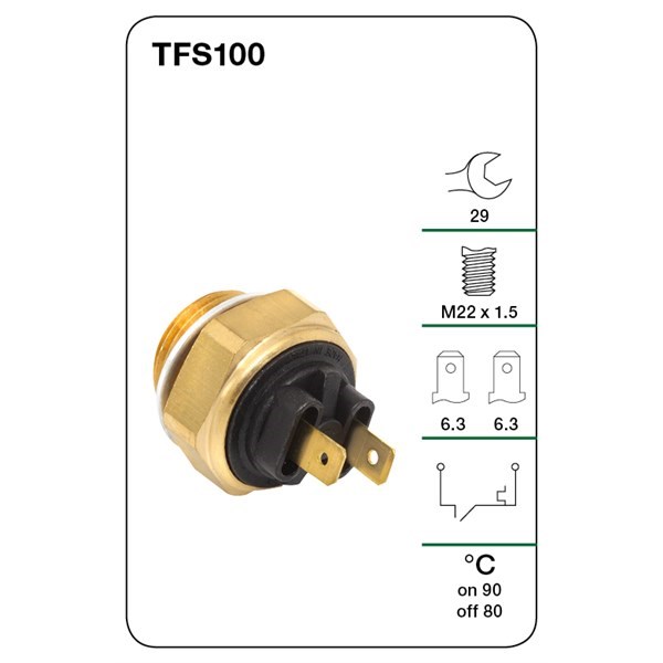 TFS100 Thermo Fan Switches Tridon