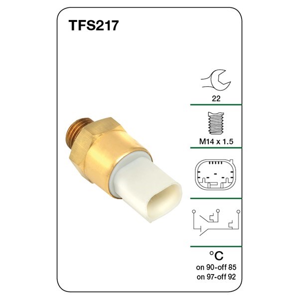 TFS217 Thermo Fan Switches Tridon
